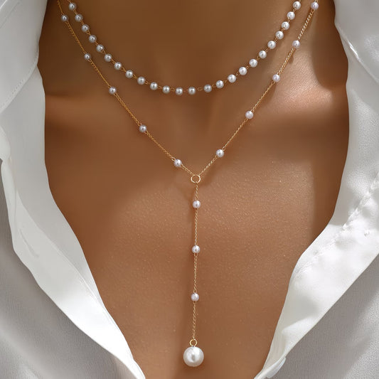 Elegant Graduated Pearl Necklace