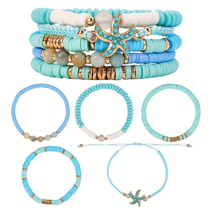 Elegant Pearl Coastal Bracelet Set