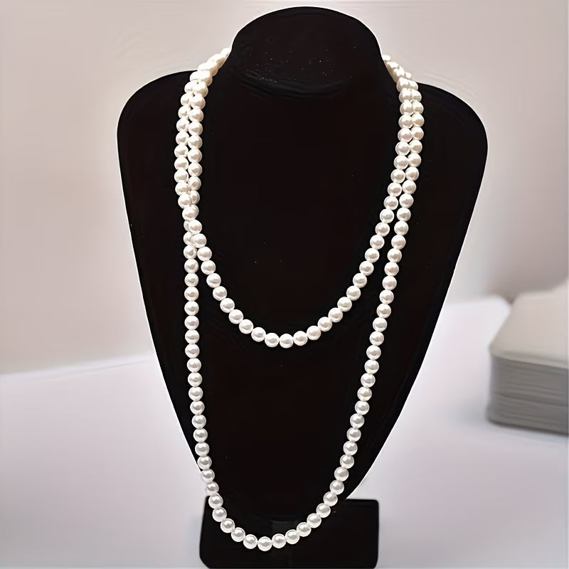 Elegant Double Pearl Necklace