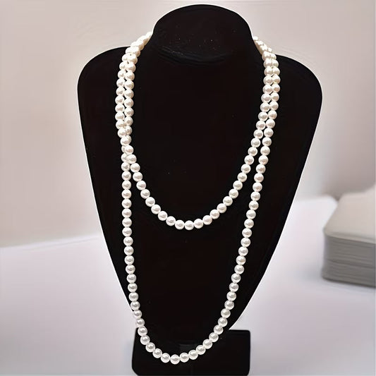 Elegant Double Pearl Necklace
