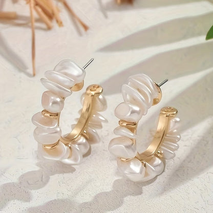 Elegant Chunky Pearl Earrings