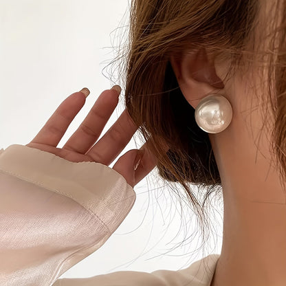 Elegant Pearl Stud Earrings