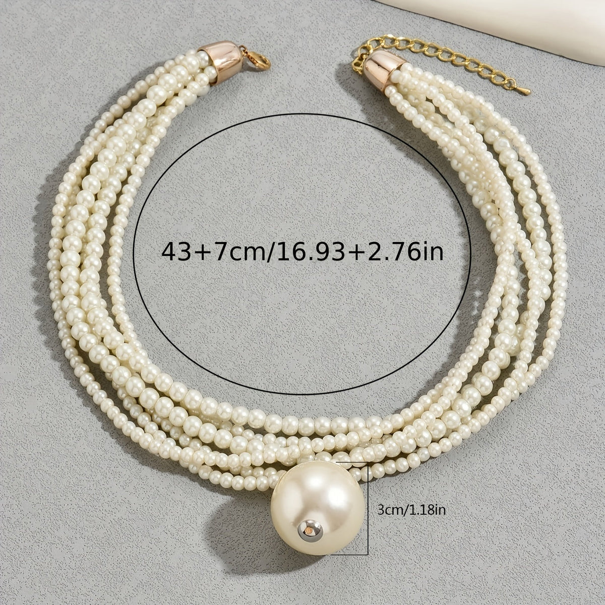 Elegant Twisted Pearl Statement Necklace