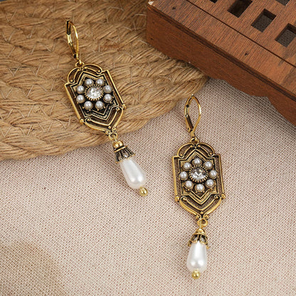 Elegant Vintage-Inspired Pearl Earrings