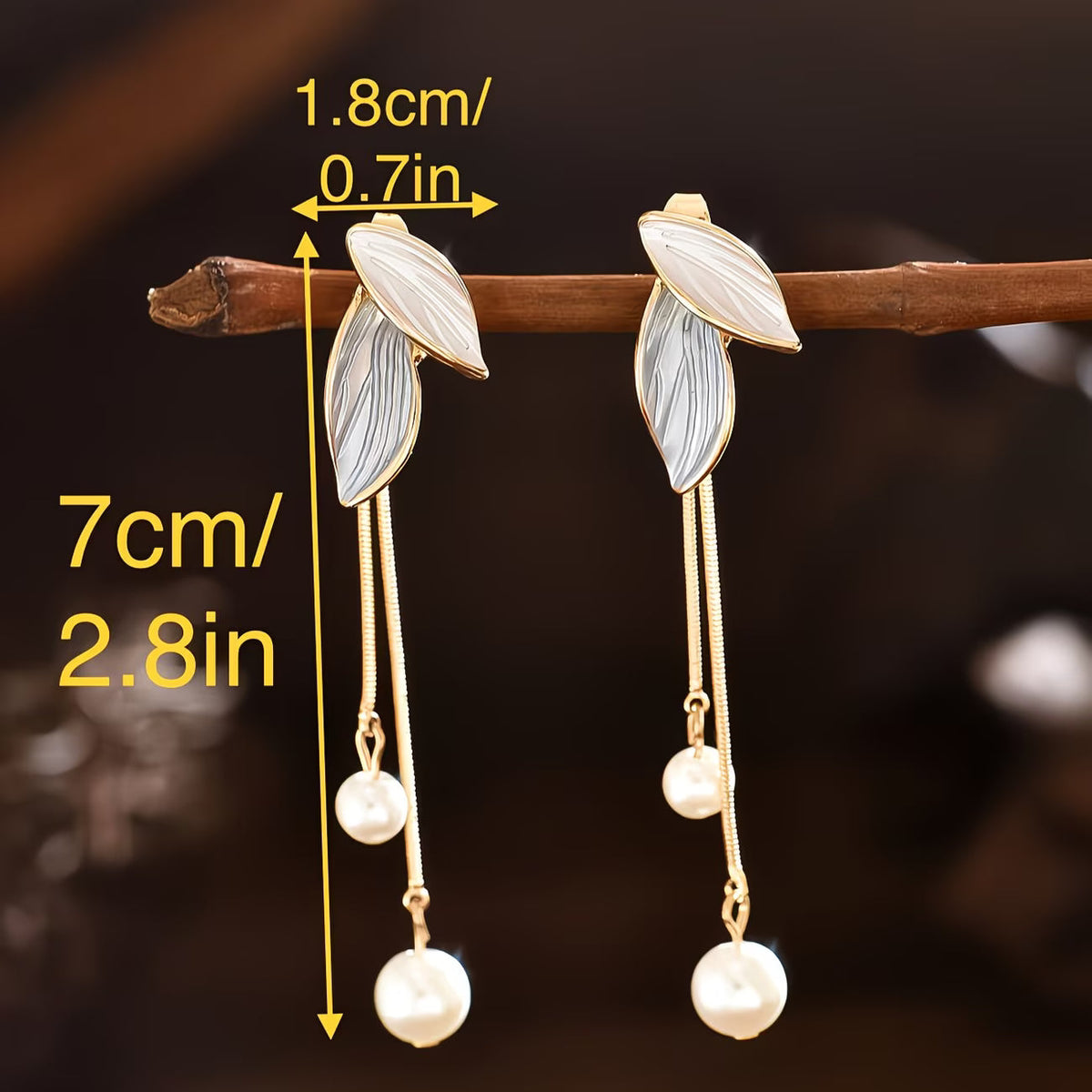 Elegant Pearl Drop Earrings