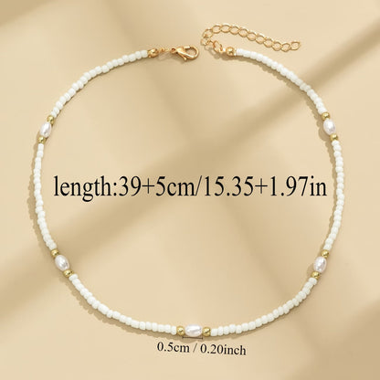 Elegant Pearl Beaded Necklace