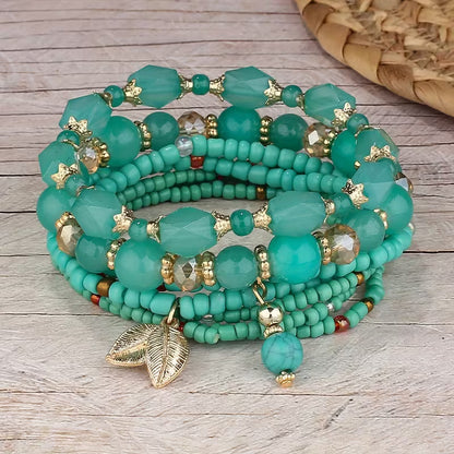 Elegant Pearl Layered Bracelet Set