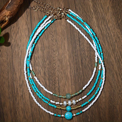 Sophisticated Pearl and Turquoise Bracelet Set