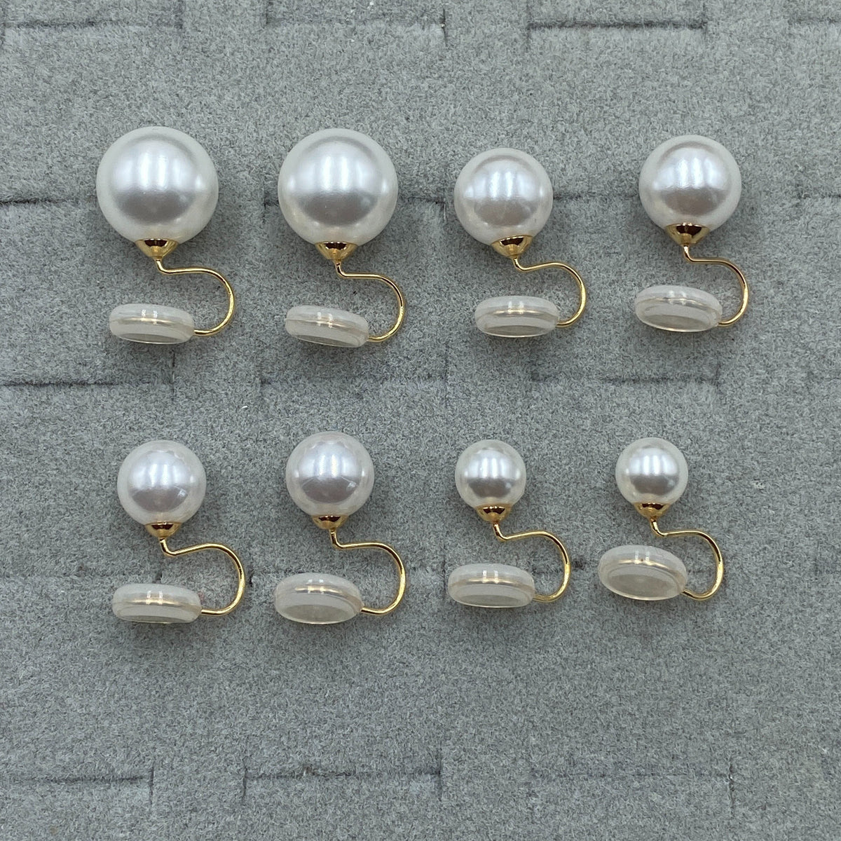 Elegant Gold Spiral Pearl Earrings