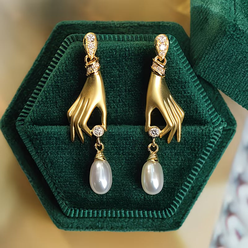 Elegant Pearl Drop Earrings