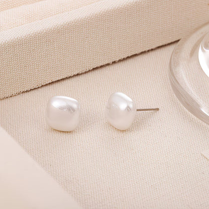 Elegant Square Pearl Earrings