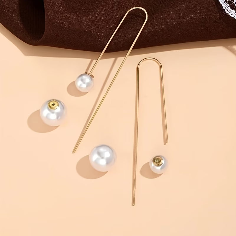Elegant Pearl Drop Earrings
