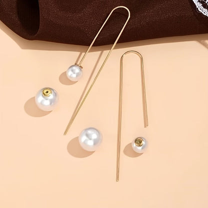 Elegant Pearl Drop Earrings
