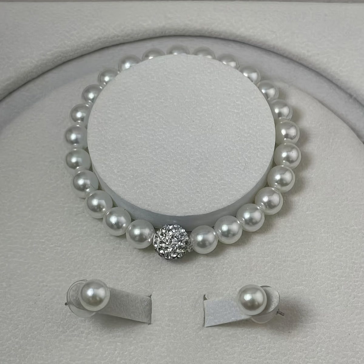 Elegant Faux Pearl Jewelry Set
