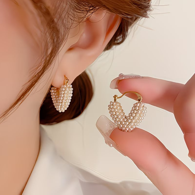 Elegant Pearl Drop Earrings