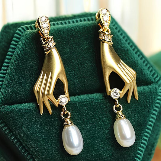 Elegant Pearl Drop Earrings