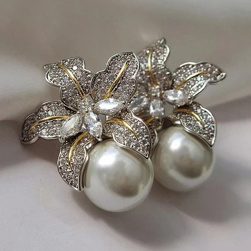 Elegant Pearl Drop Earrings