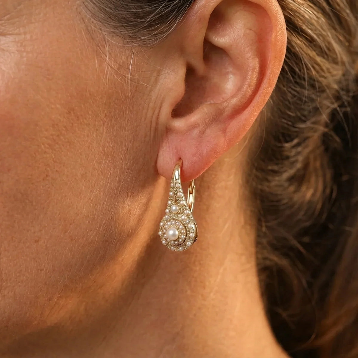 Elegant Pearl Drop Earrings
