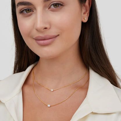 Elegant Layered Pearl Necklace