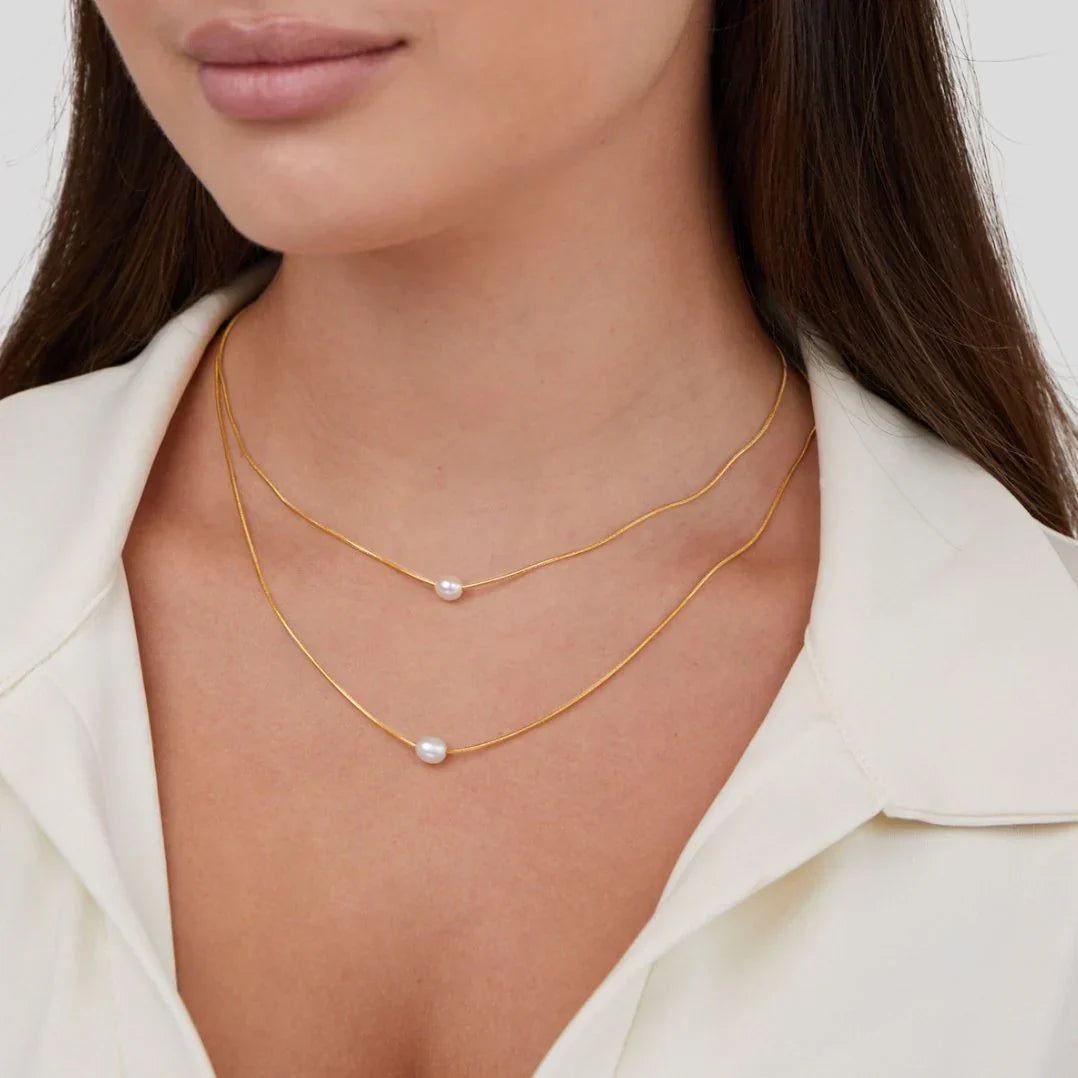 Elegant Layered Pearl Necklace