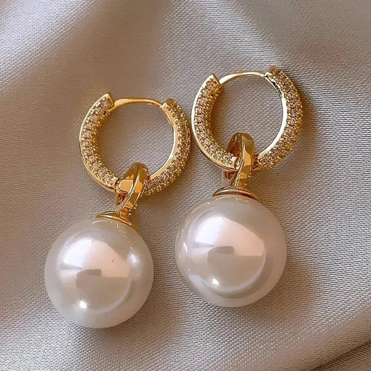 Elegant Pearl Drop Earrings