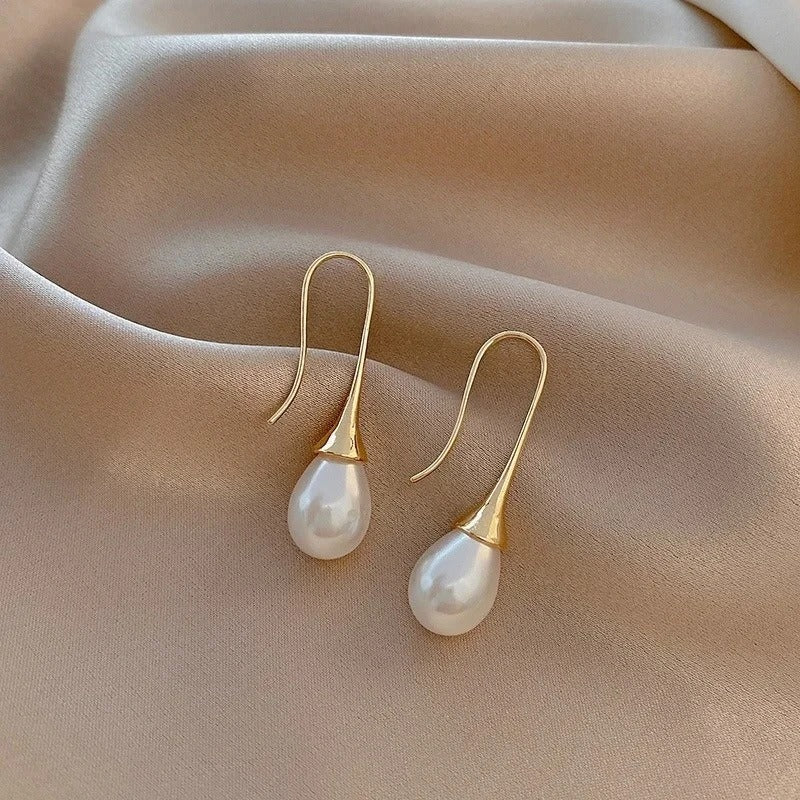 Elegant Pearl Drop Earrings
