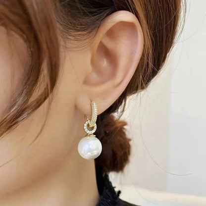 Elegant Pearl Drop Earrings