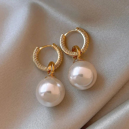 Elegant Pearl Drop Earrings