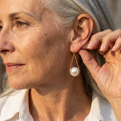 Elegant Pearl Drop Earrings