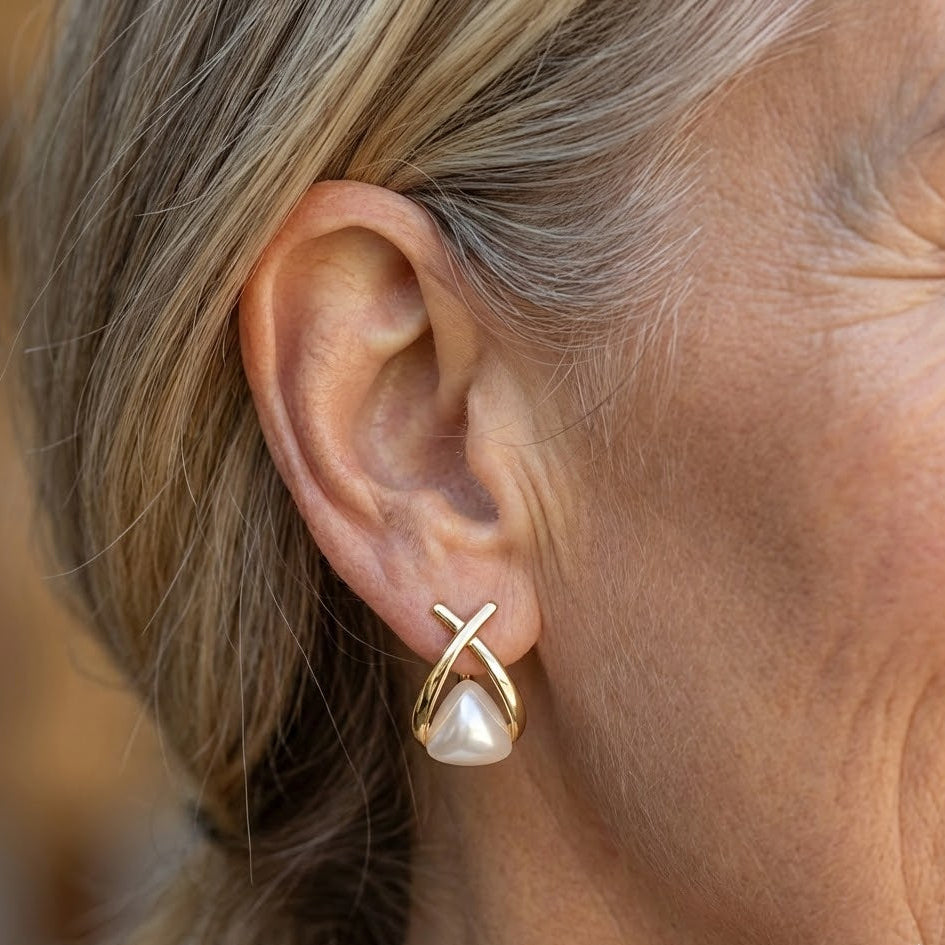Elegant Pearl Stud Earrings